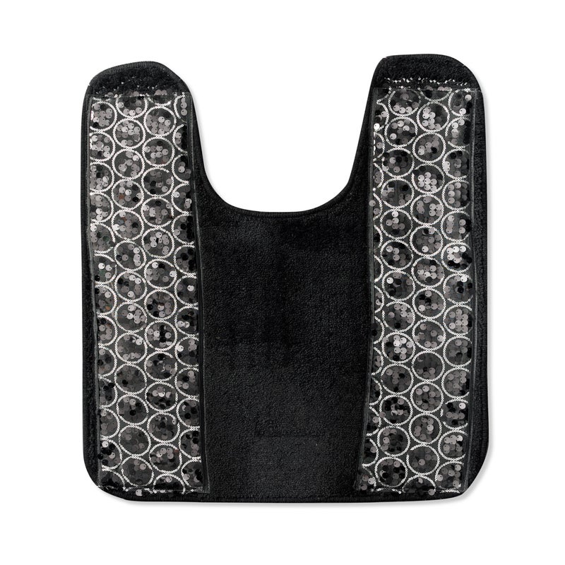 Popular Bath Sinatra Modern Bath Contour Modern Classic Contemporary Decorative Beautiful Design size 24" x 21", Black - Image 1